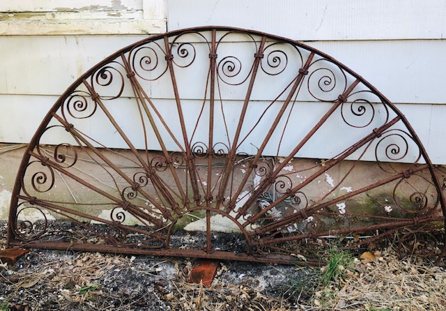 Decorative Arched Wrought Iron Panel